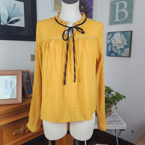 Active USA Tops - Active USA Crinkle Lightweight Boho Top Size Large